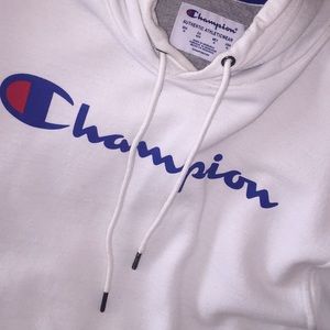 White Champion Hoodie